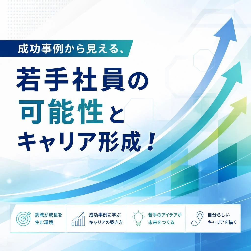 成功事例から見える、若手社員の可能性とキャリア形成！