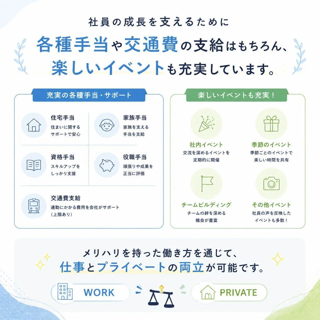 充実した福利厚生